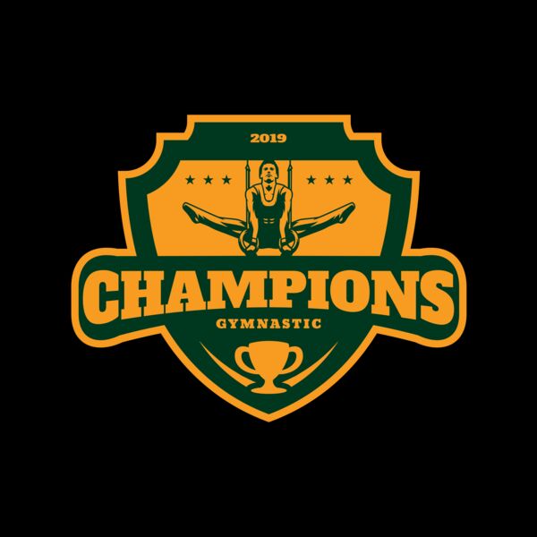 Champions Gymnastic logo template Thumbnail